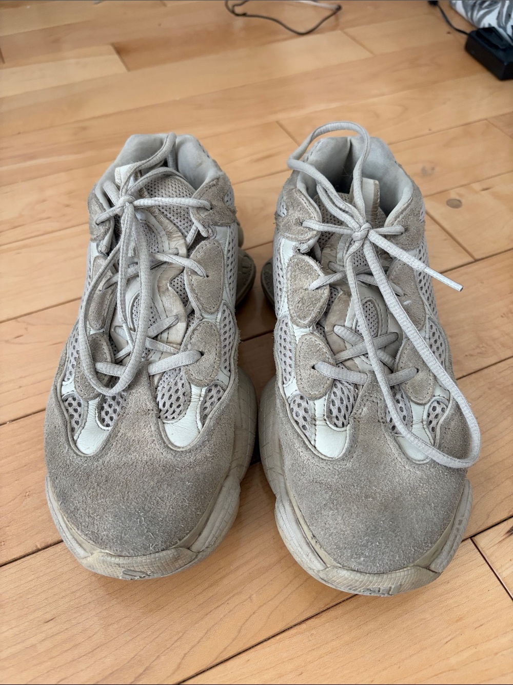 Yeezy Desert Taupe Gray Suede & Mesh Sneakers
